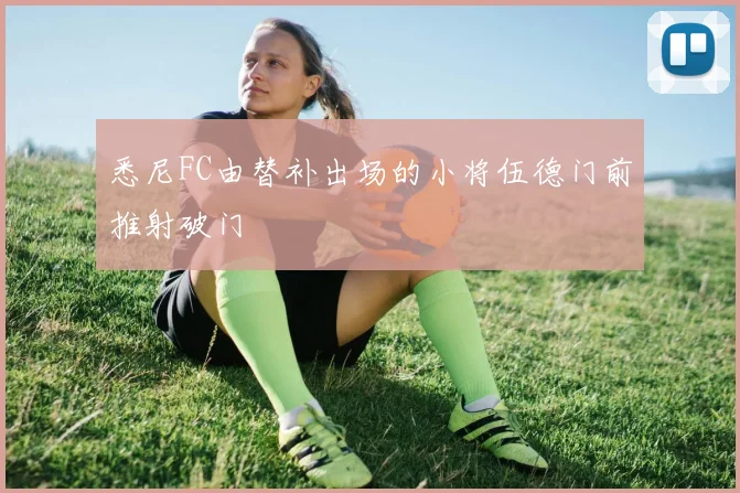 悉尼FC由替补出场的小将伍德门前推射破门